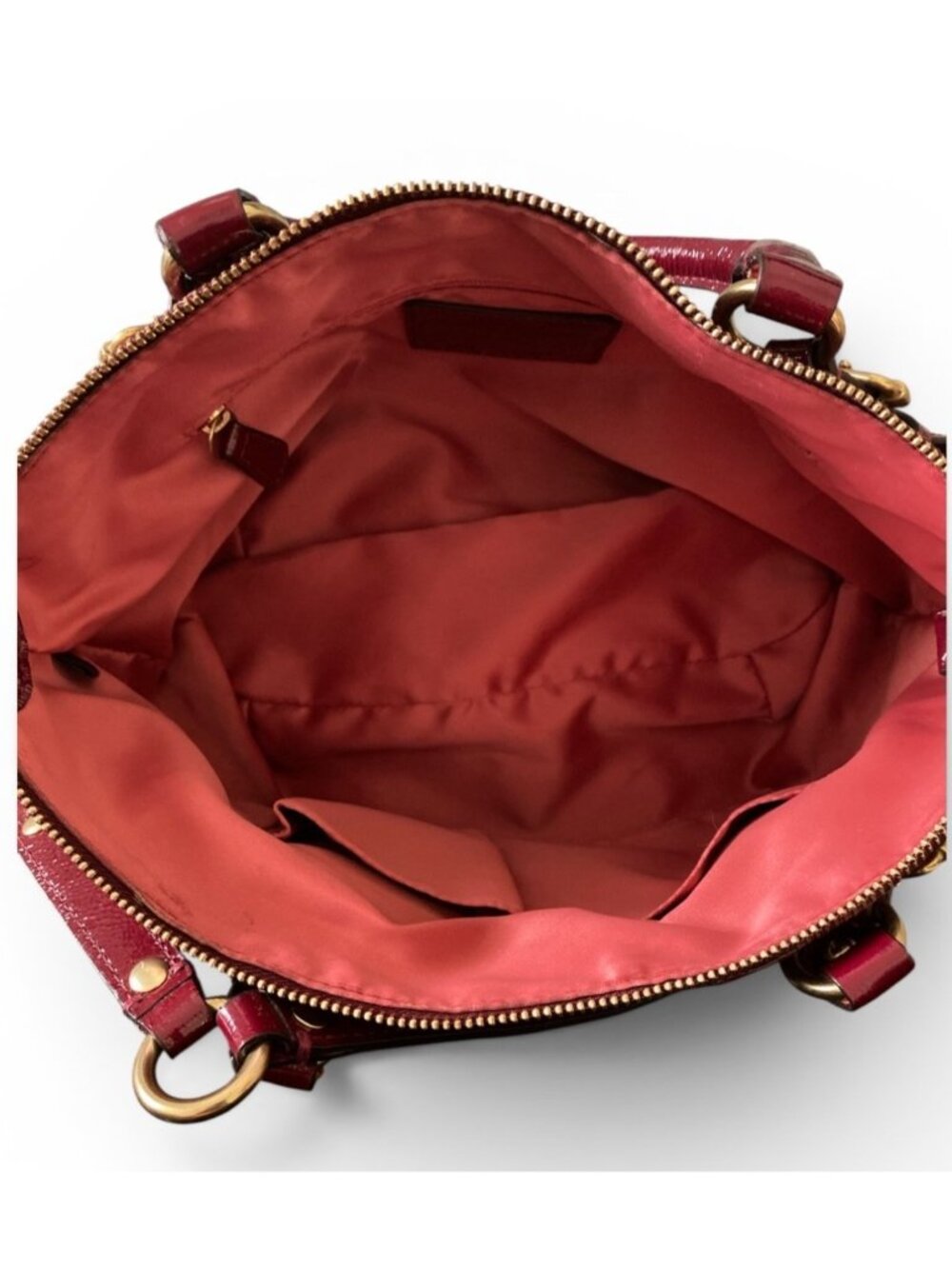 Coach Madison Dotted OP Art Signature C Sophia Satchel Crimson Dust Bag 15939 - Picture 9 of 12